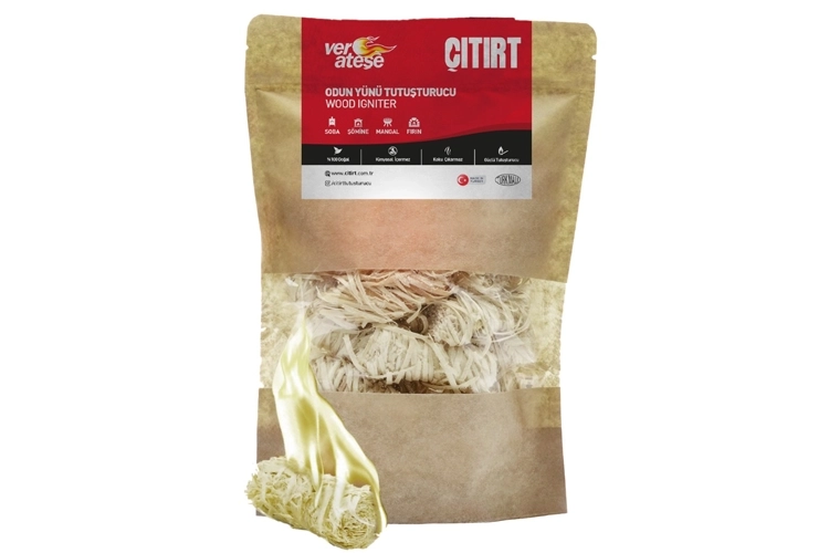 ÇITIRT 120GR 10ADET ODUN YÜNÜ MANGAL VE SOBA TUTUŞTURUCUSU